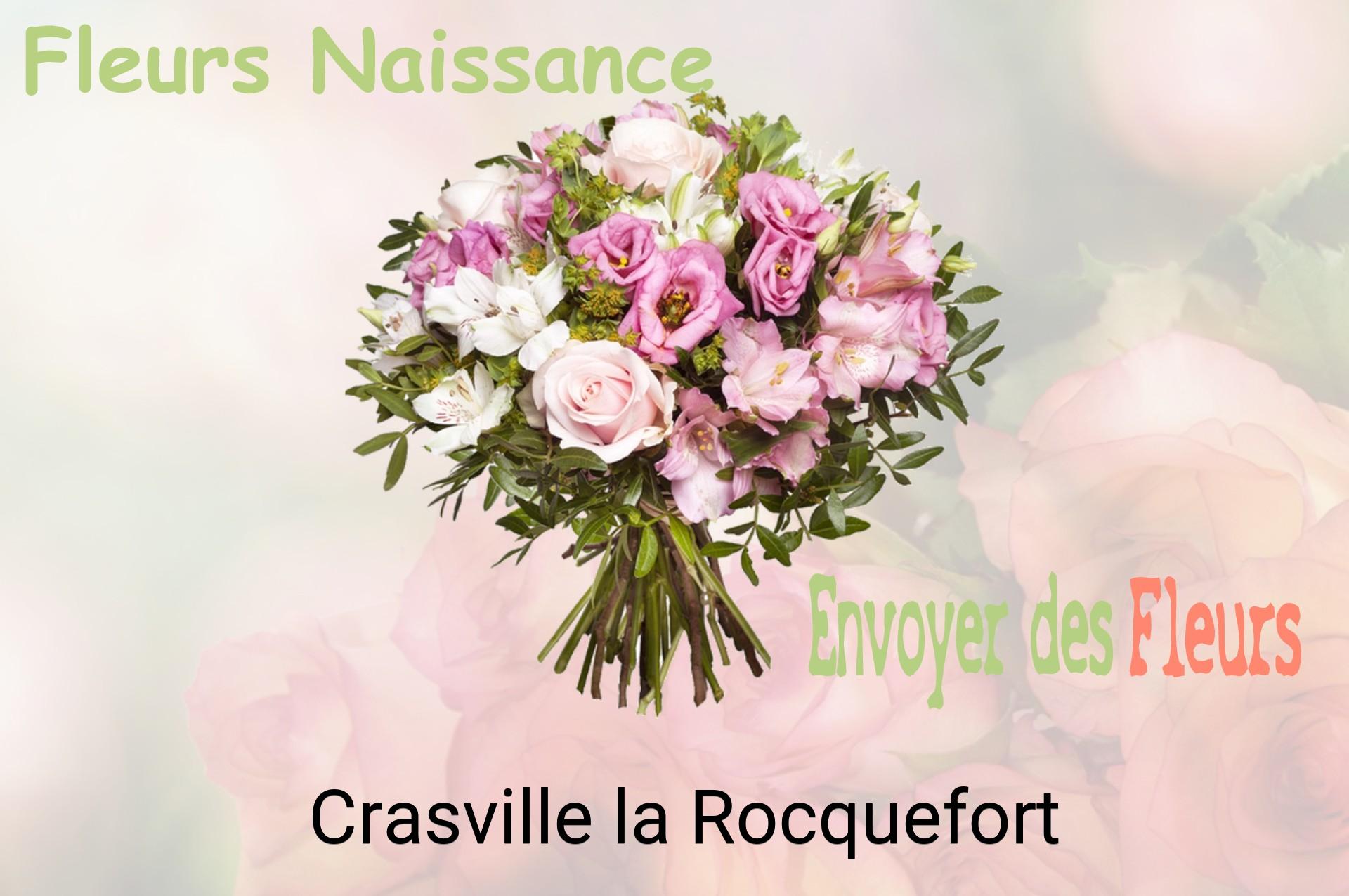 Bouquet de fleurs de naissance livré à Crasville-la-Rocquefort